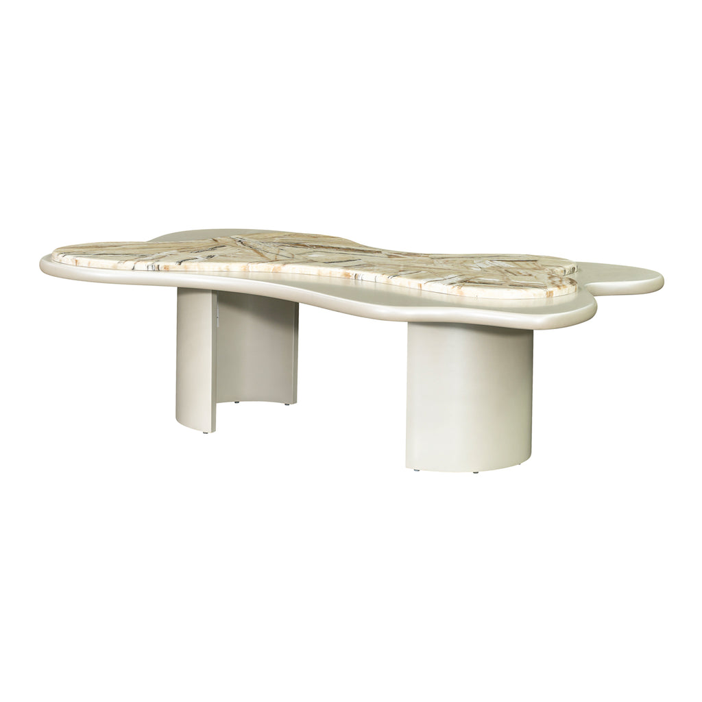 Sirene Cocktail Table Creamy Pearl — another angle
