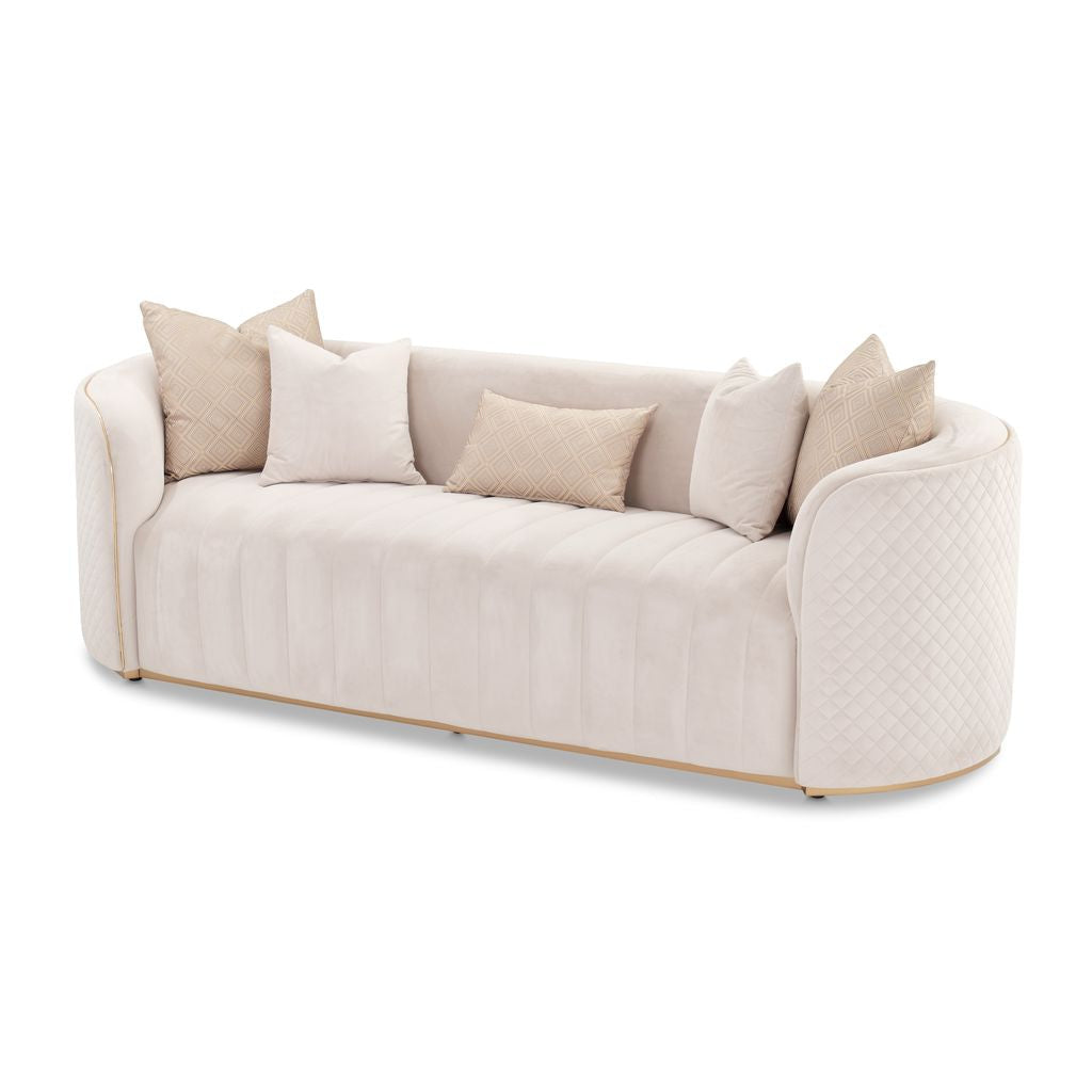 Ariana Sofa Beige Gold — another angle