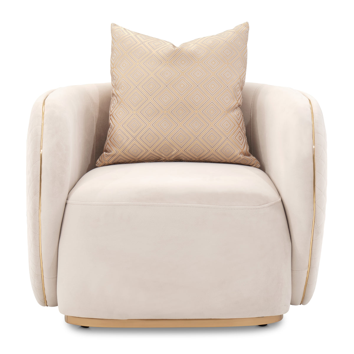 Ariana Chair Beige Gold — overall view