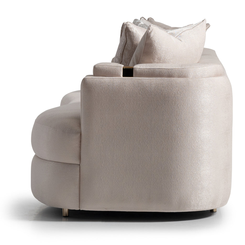 Carmela Mansion Sofa Almond Gold — design or functional detail