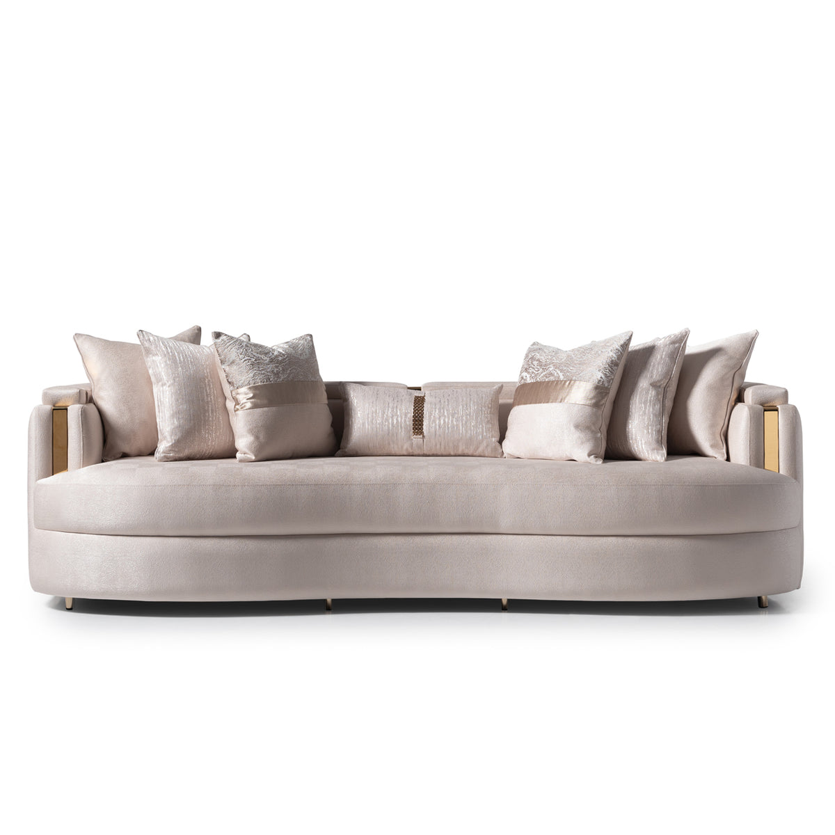 Carmela Mansion Sofa Almond Gold — overall view