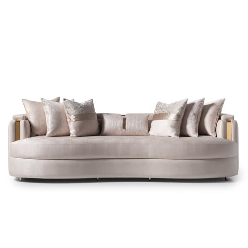 Carmela Mansion Sofa Almond Gold — overall view