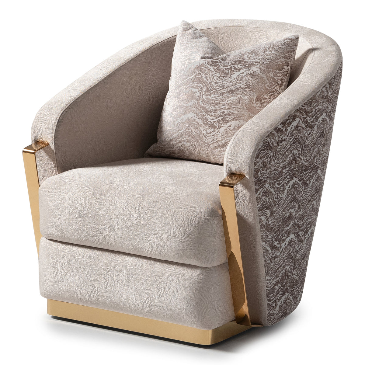 Carmela Chair Almond Gold — another angle