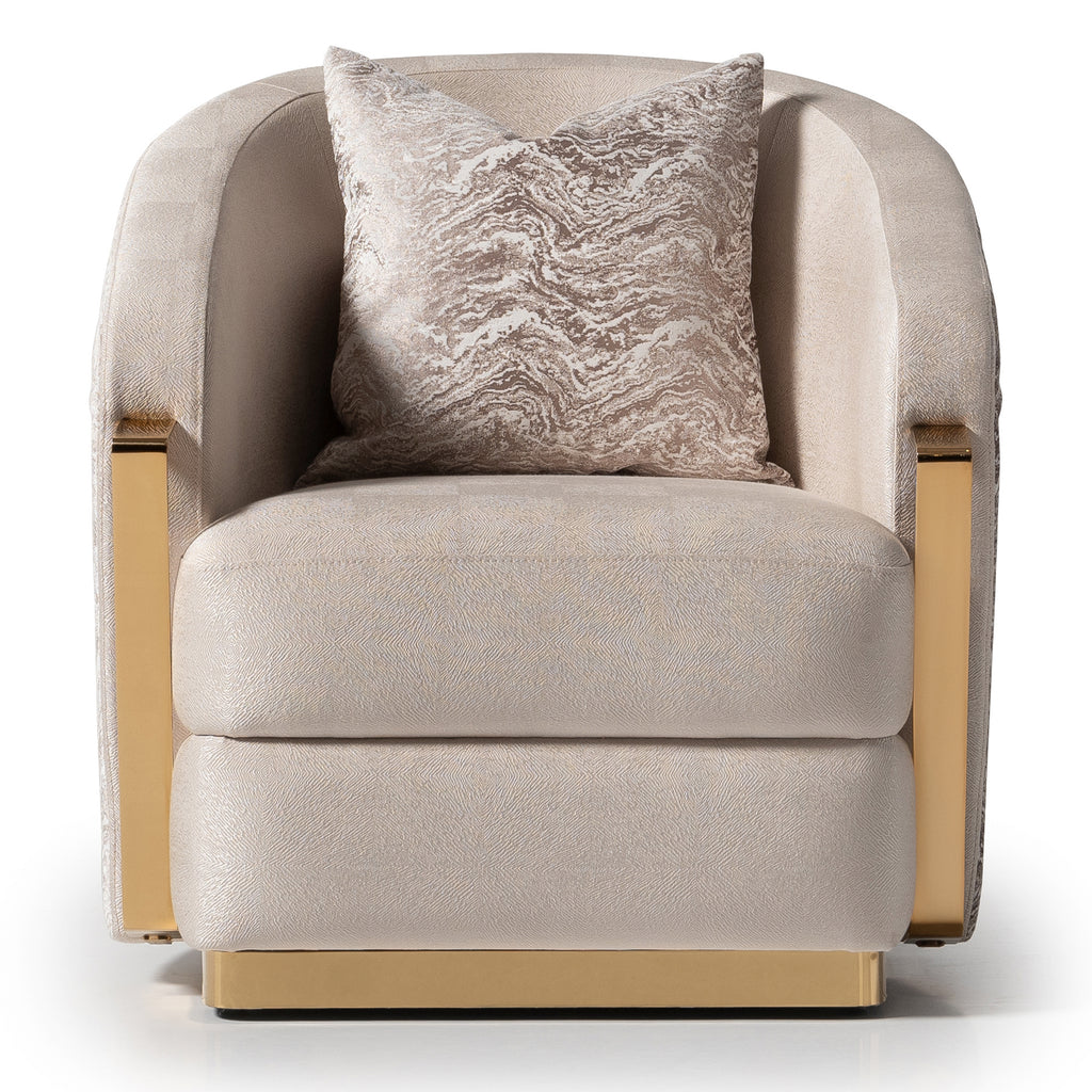 Carmela Chair Almond Gold — overall view