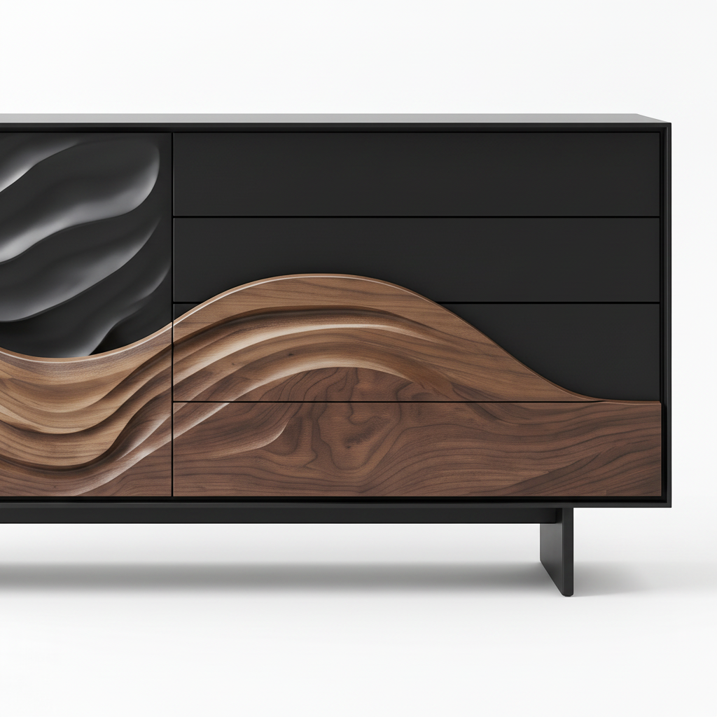 Arco Wave Sideboard Detail Drawers