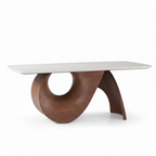 Astraea Arc Dining Table stronger 45-degree view