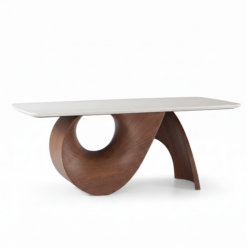 Astraea Arc Dining Table stronger 45-degree view