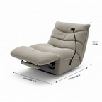 Aubecourt Accent Chair dimension diagram showing Length 26.38 IN, Width 27.56 IN, and Height 31.5 IN on a white background