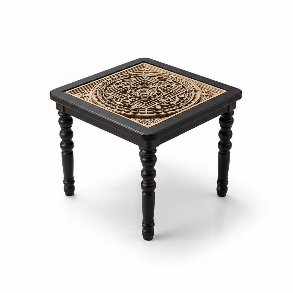 Aurevane Noir End Table - Leg Detail Revised