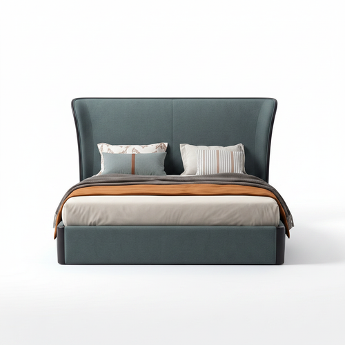Avenoire Bed straight-on front view on a white background