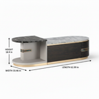 Avenoire Coffee Table dimension diagram