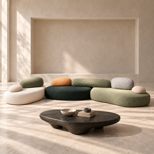 Averon Sectional — architectural interior visualization