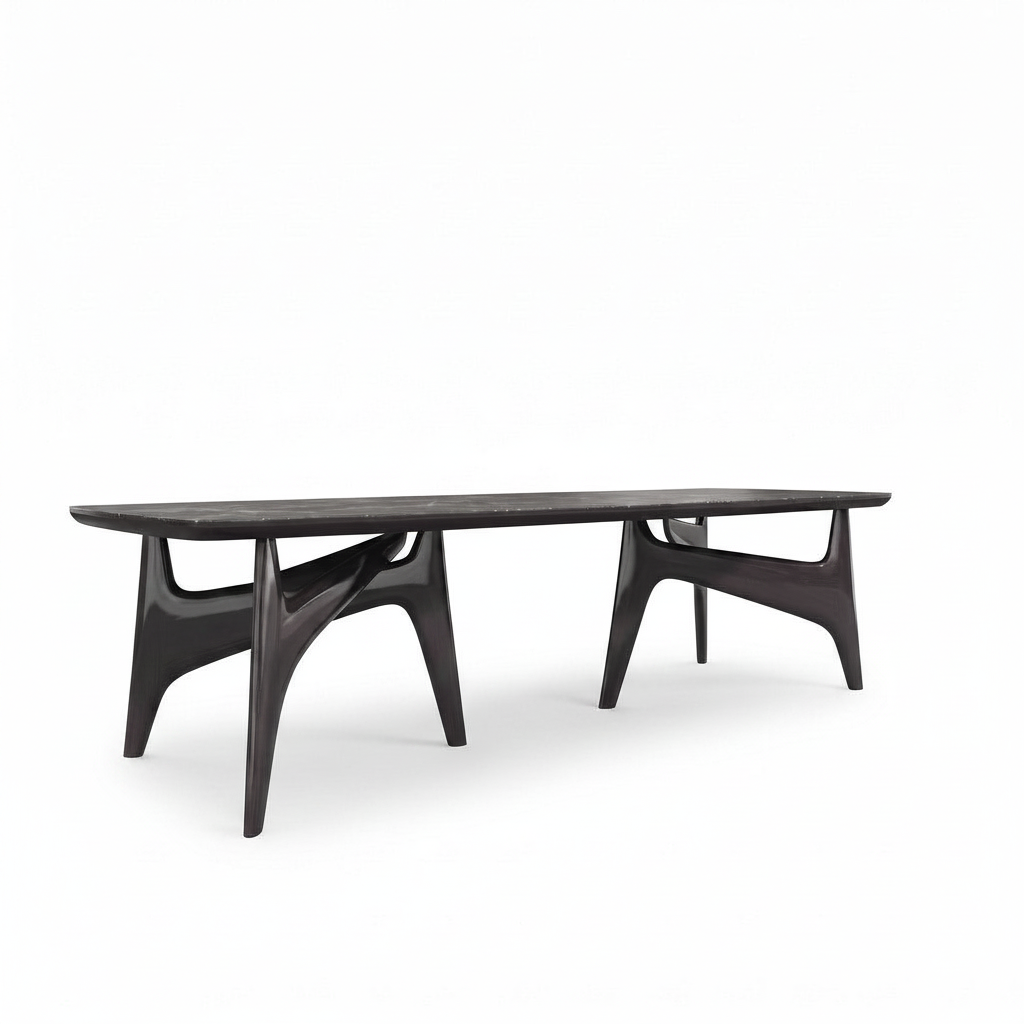 Belluno Marble Dining Table corrected front view