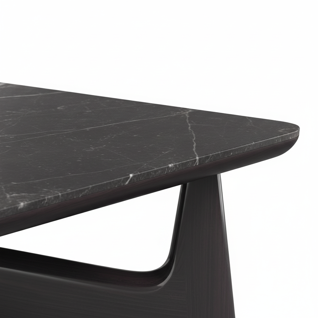 Belluno Marble Dining Table marble edge detail
