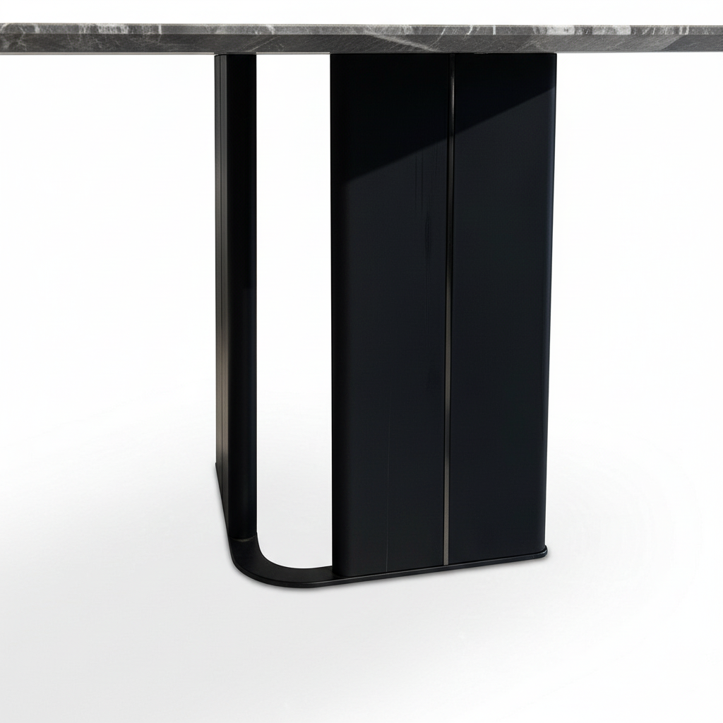 Bravura Wood Dining Table lower support detail