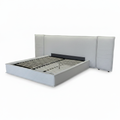 Bressac Bed three-quarter view with footboard lower left and headboard upper right on a white background