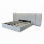 Bressac Bed three-quarter view with footboard lower left and headboard upper right on a white background