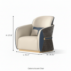 Calveris Accent Chair - Dimension Diagram
