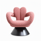 Celestria Accent Chair front view showing the upholstered seat, cushioned backrest, and curved arms.