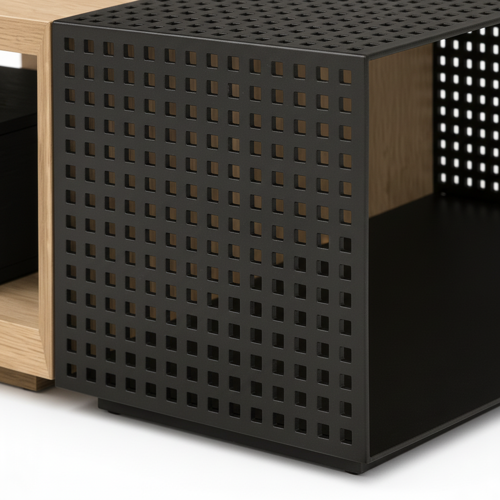 Cervano Side Table Detail Metal