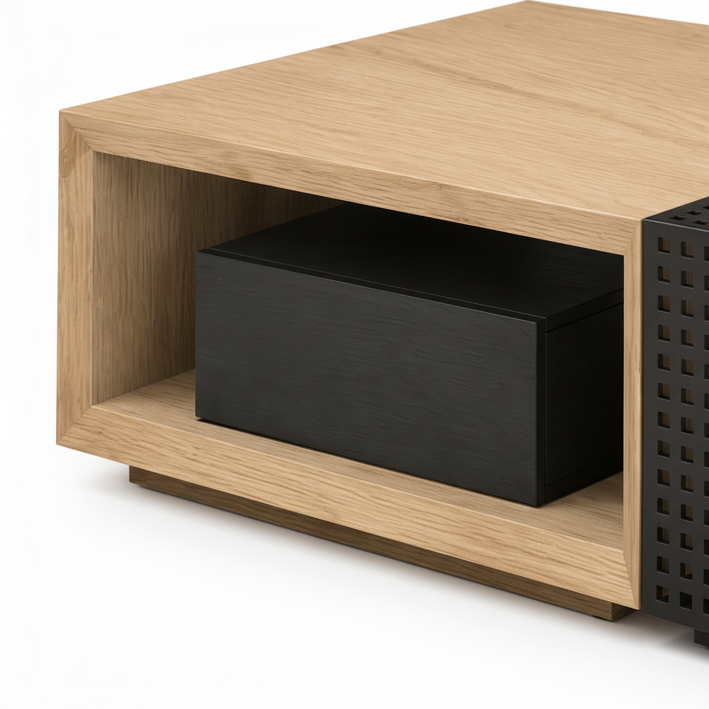 Cervano Side Table Detail Oak