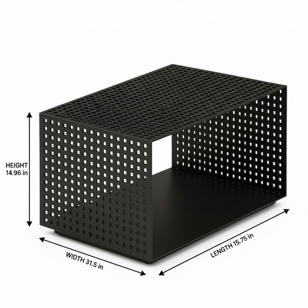 Cervano Side Table dimension diagram