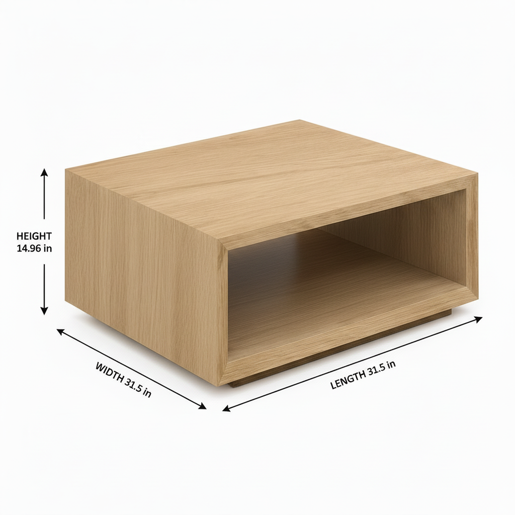 Cevano Coffee Table corrected dimension diagram