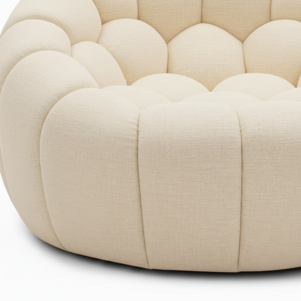 Cielmont Accent Chair close-up of upholstery fabric detail on a white background