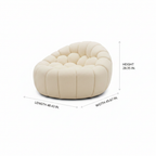 Cielmont Accent Chair dimension diagram showing Length 48.43 IN, Width 45.67 IN, and Height 28.35 IN on a white background