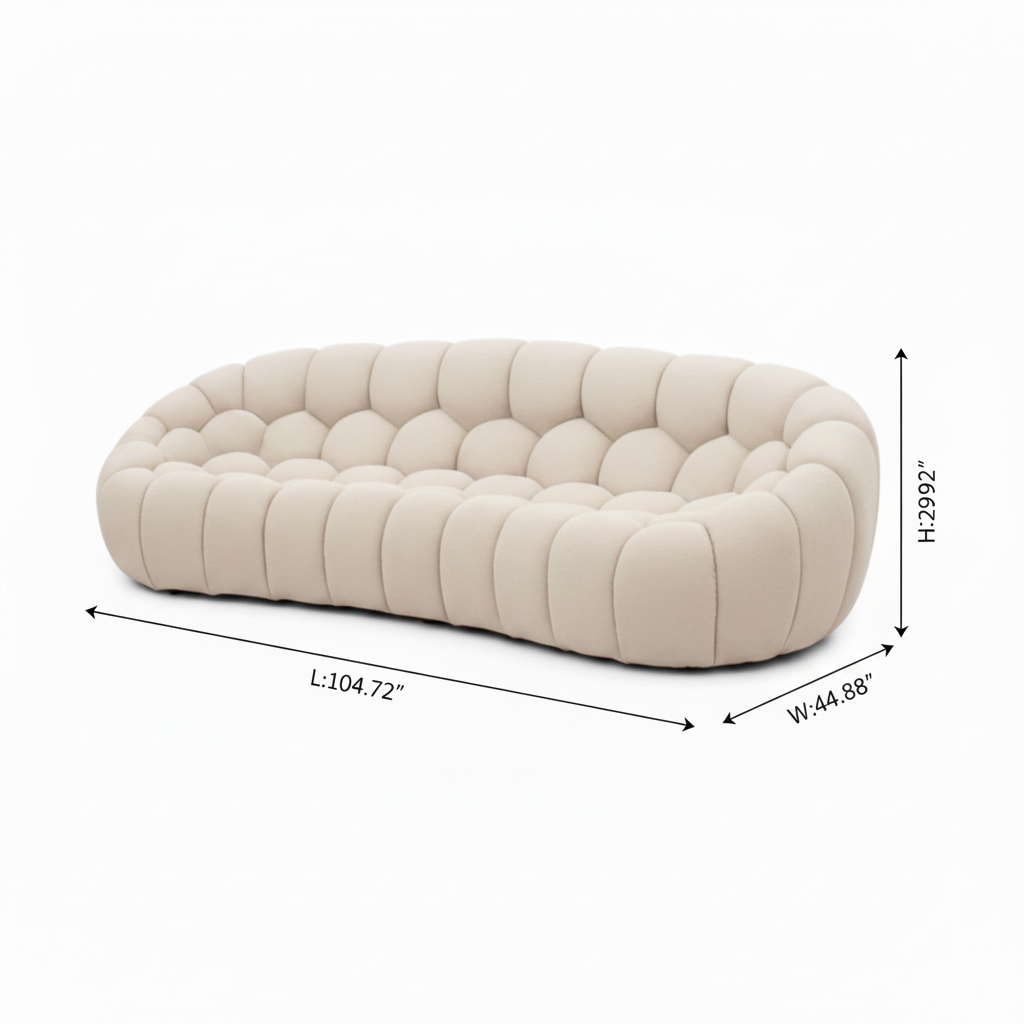 Cielmont Ardin Sofa — dimensions on white background