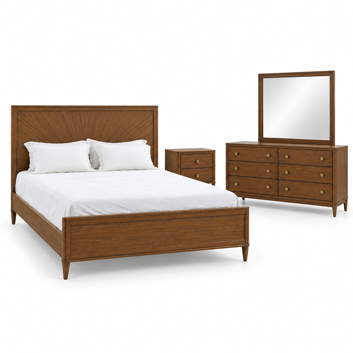 Clarksburg 4-Piece Bedroom Set — included furniture on white background