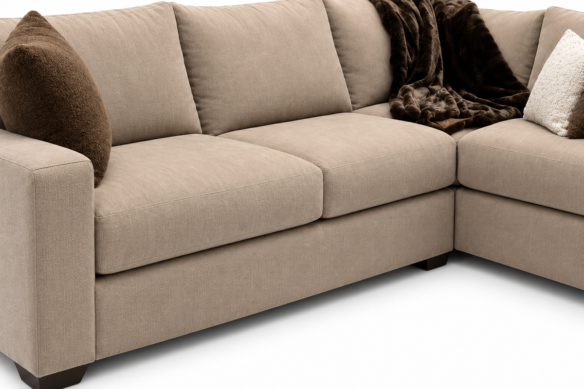 Cocara Cocoa Sectional — studio view 3
