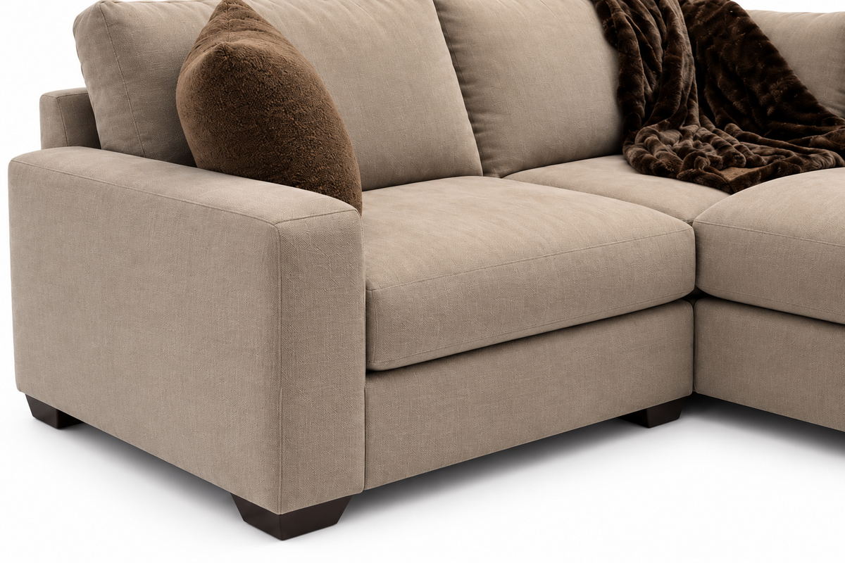 Cocara Cocoa Sectional — studio view 4