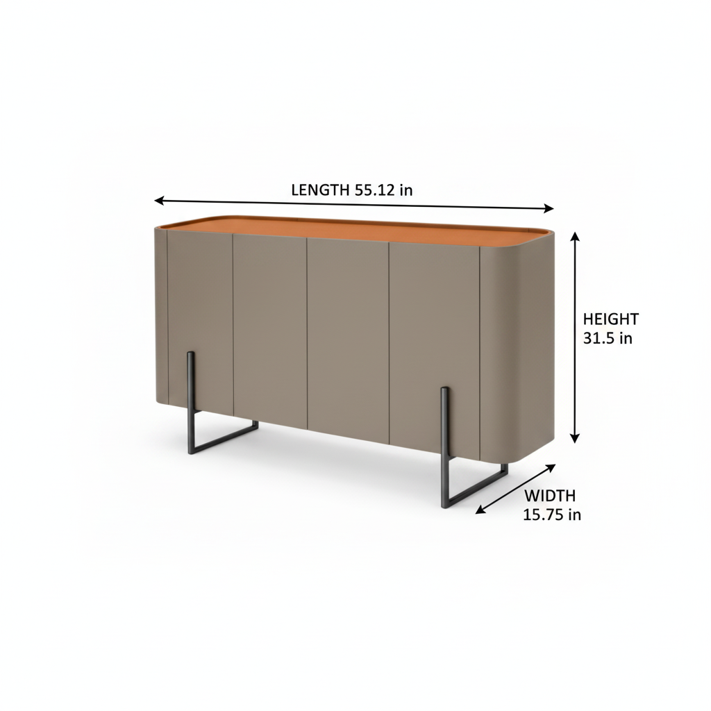 Coralie Sideboard final dimension diagram preview