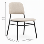 Corrected Merivelle Dining Chair dimension diagram