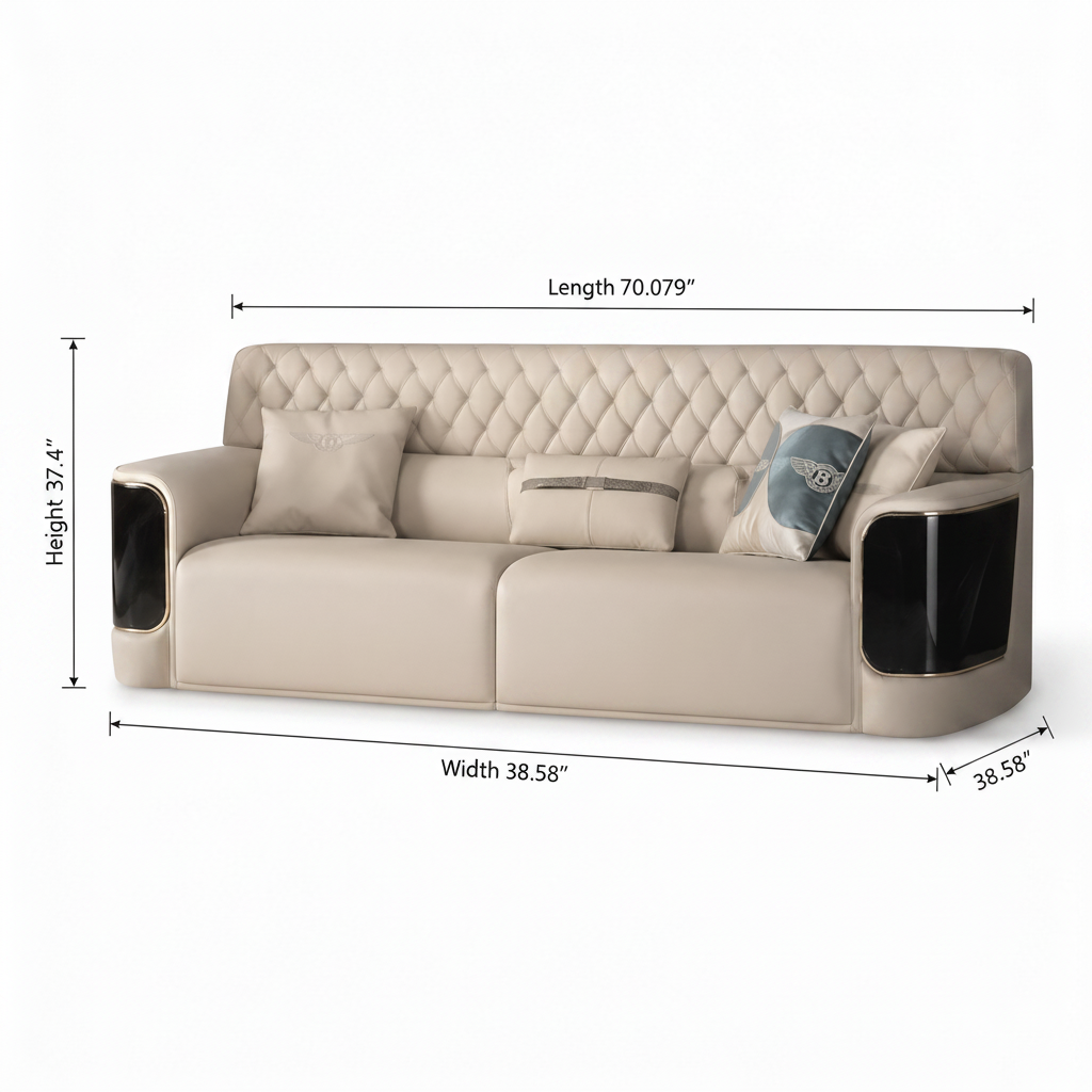 Cyrmont Auren Loveseat - Dimension Chart Same Orientation