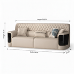 Cyrmont Auren Loveseat - Dimension Chart Same Orientation