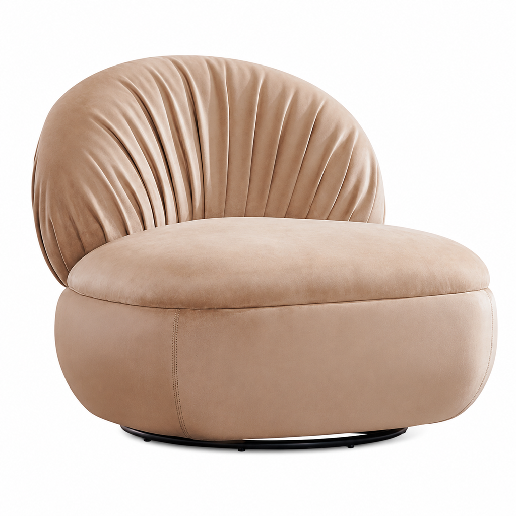 Dauphine Accent Chair overall product view on a white background