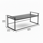 Davenique Coffee Table dimension diagram