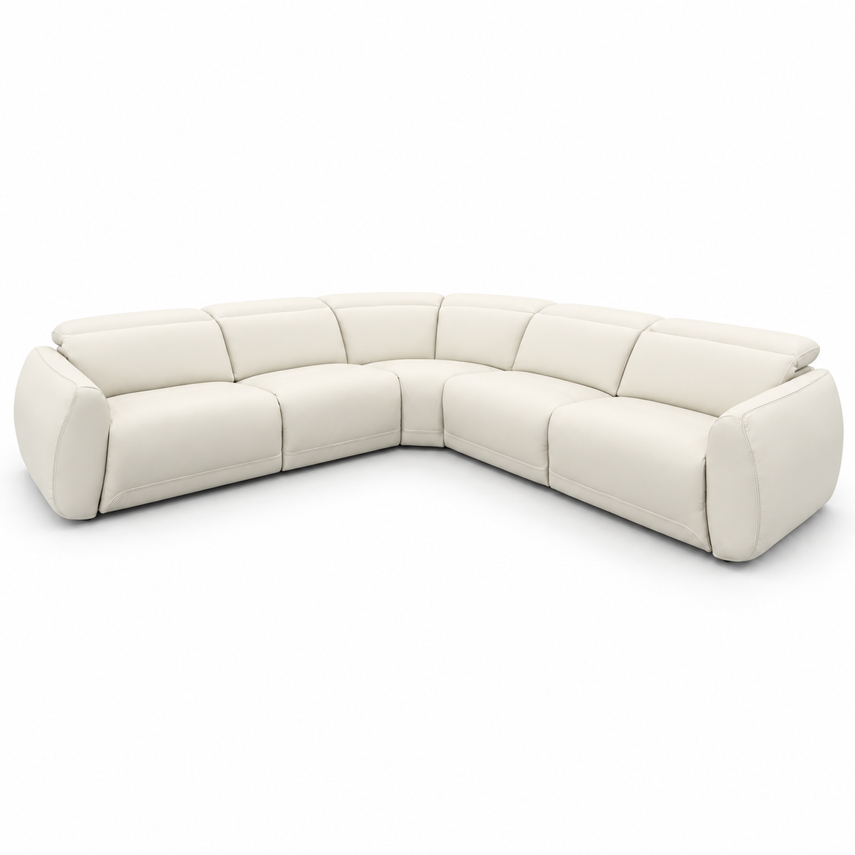 Dorevan off-white five-piece power reclining sectional
