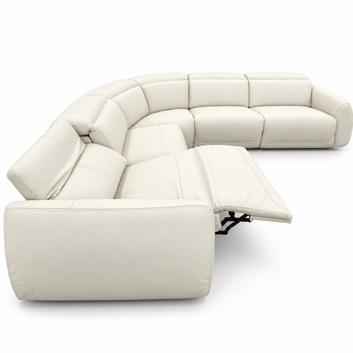 Dorevan sectional with footrest extended