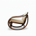 Dravelle Walnut Accent Chair - Mirrored