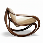 Dravelle Walnut Accent Chair - Right Side View