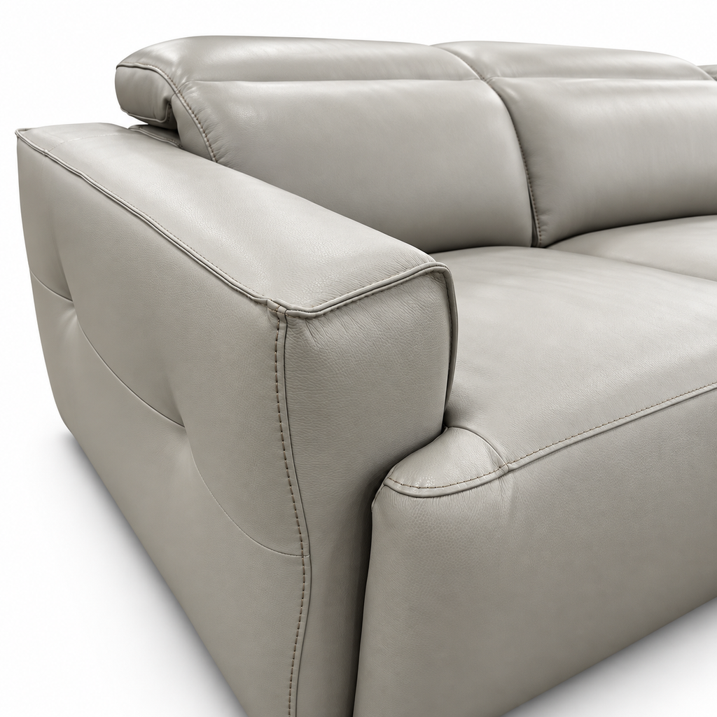 Elaronne power reclining sectional sofa - arm detail