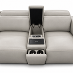 Elaronne power reclining sectional sofa - console
