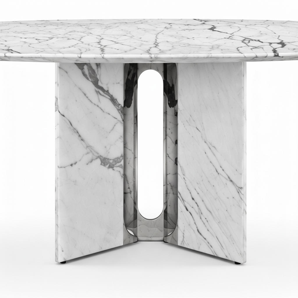 Elemont Dining Table replacement oval opening detail