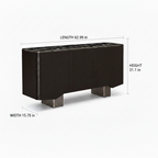 Esmere Sideboard completed no-handle dimension diagram