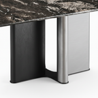 Evarin Stone Dining Table base-panel detail preview