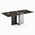 Evarin Stone Dining Table right-facing 45-degree preview