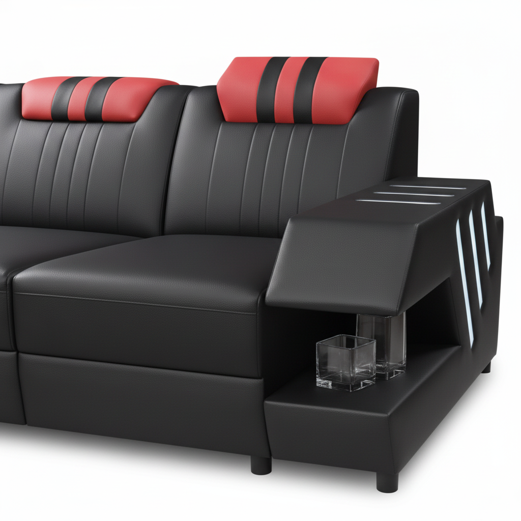 Evranto Noir Sectional — construction detail